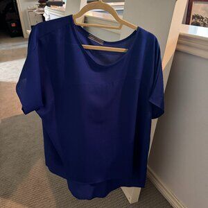 Royal Blue Founcy Blouse